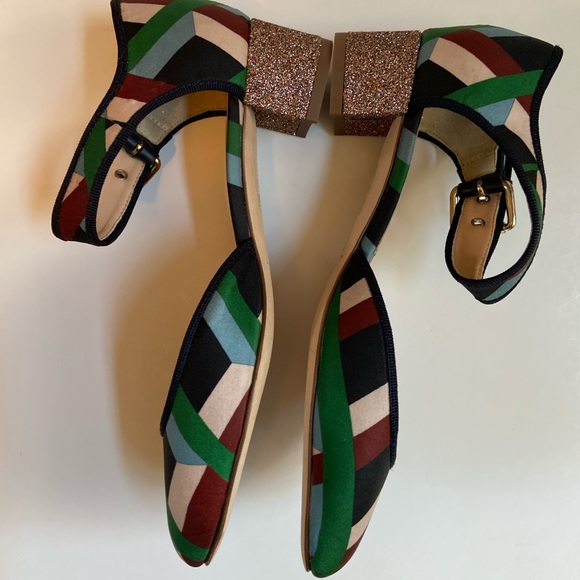 J. Crew Mary Jane Pumps with Glittery Heel 6M - Picture 3 of 9